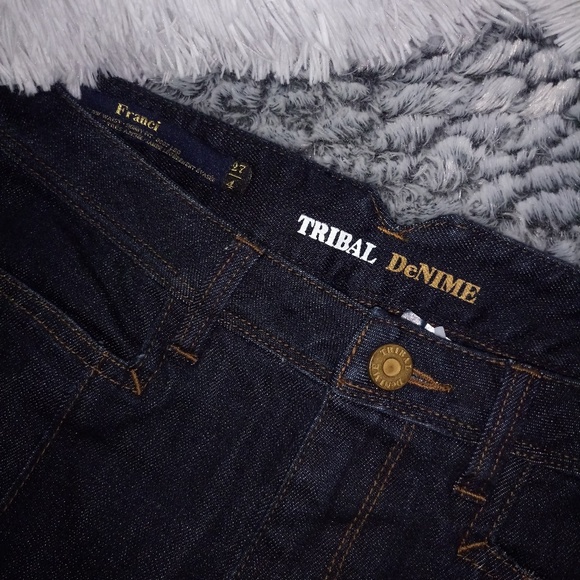 New TRIBAL DeNIME Franci Flare Jeans 27/4 - Picture 3 of 3